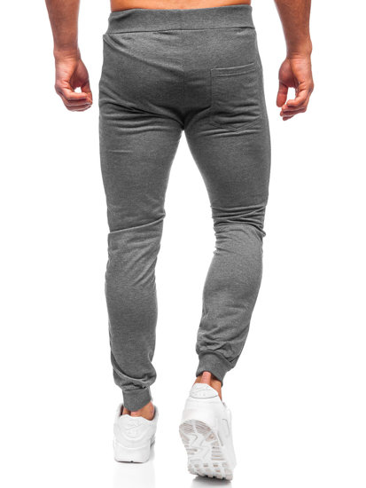 Bolf Herren Hose Jogger Pants Schwarzgrau  HW2351