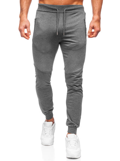 Bolf Herren Hose Jogger Pants Schwarzgrau  HW2351