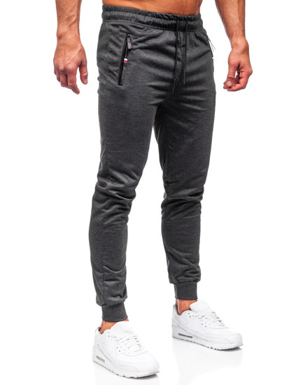 Bolf Herren Hose Jogger Pants Schwarzgrau  JX5001