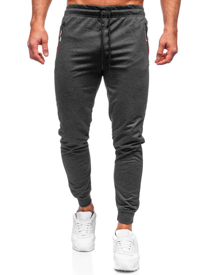 Bolf Herren Hose Jogger Pants Schwarzgrau  JX5007