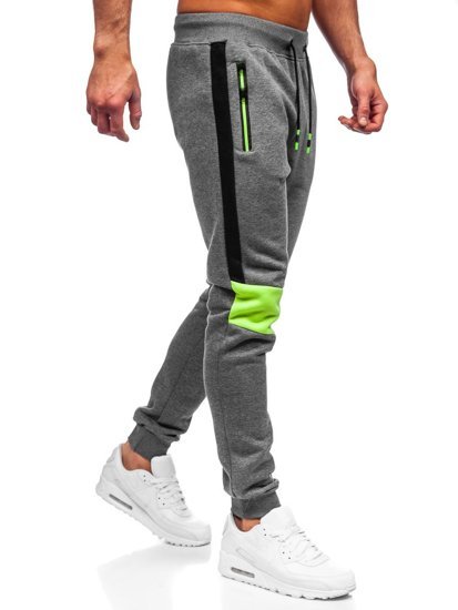 Bolf Herren Hose Jogger Pants Schwarzgrau  K10019