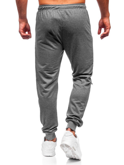 Bolf Herren Hose Jogger Pants Schwarzgrau  K10330