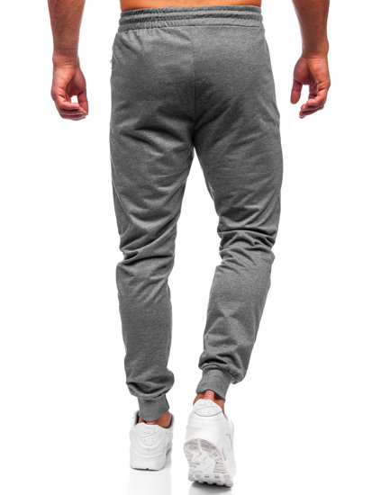 Bolf Herren Hose Jogger Pants Schwarzgrau  K10350