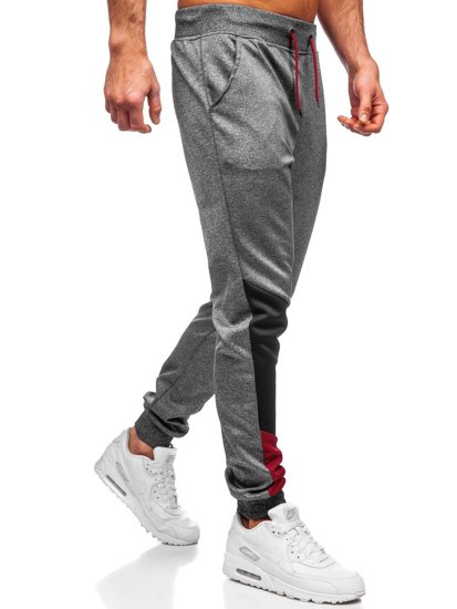 Bolf Herren Hose Jogger Pants Schwarzgrau  K20003