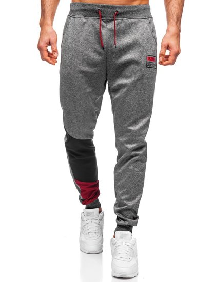 Bolf Herren Hose Jogger Pants Schwarzgrau  K20003