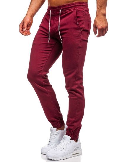 Bolf Herren Hose Jogger Pants Weinrot  CT8808