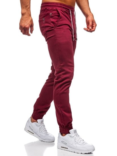 Bolf Herren Hose Jogger Pants Weinrot  CT8808