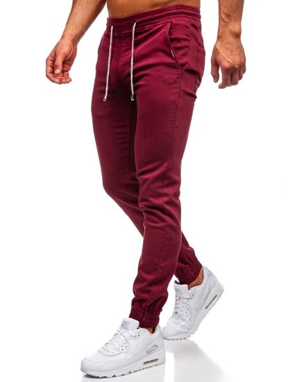 Bolf Herren Hose Jogger Pants Weinrot  CT8808