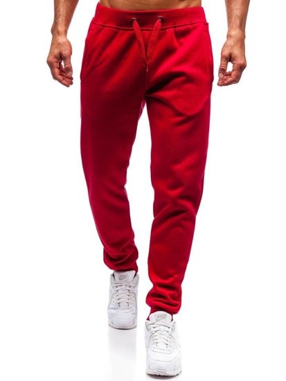 Bolf Herren  Hose Jogger Pants Weinrot  XW01