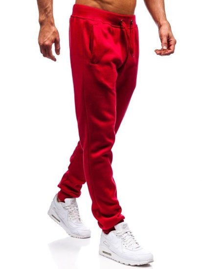 Bolf Herren  Hose Jogger Pants Weinrot  XW01