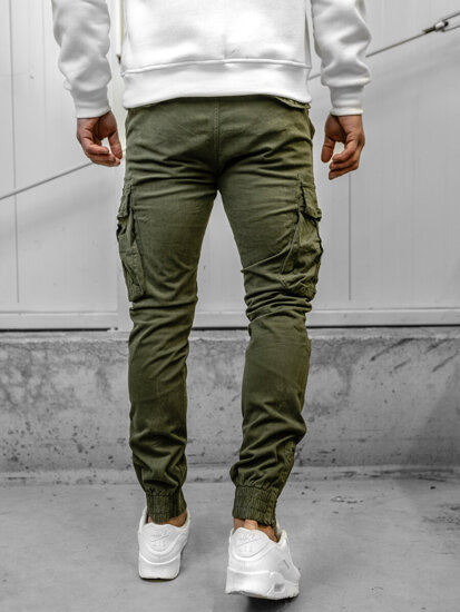 Bolf Herren Hose Joggers Cargohose Camo Khaki 2233A