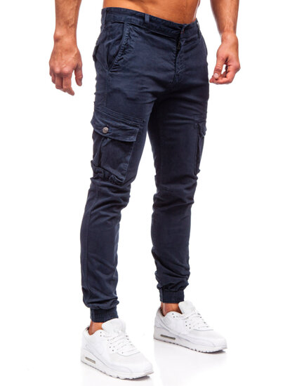 Bolf Herren Hose Joggers Cargohose Dunkalblau  JM5502