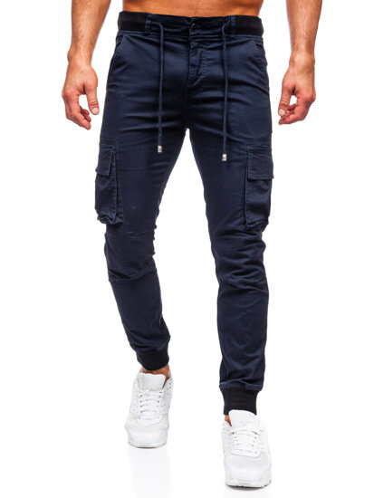 Bolf Herren Hose Joggers Cargohose Dunkelblau  MP0208BS