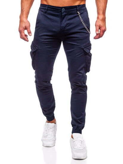 Bolf Herren Hose Joggers Cargohose Dunkelblau SK850