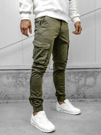 Bolf Herren Hose Joggers Cargohose Khaki  77322A