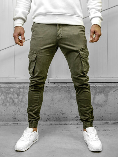 Bolf Herren Hose Joggers Cargohose Khaki  77322A