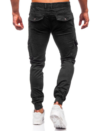 Bolf Herren Hose Joggers Cargohose Schwarz JM5502