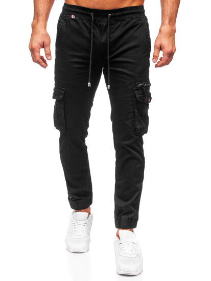 Bolf Herren Hose Joggers Cargohose Schwarz  MP0201N