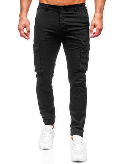 Bolf Herren Hose Joggers Cargohose Schwarz  MP0202N