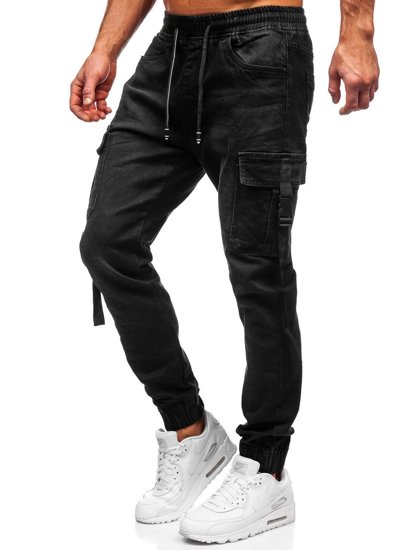 Bolf Herren Jeans Jogger Pants Cargohose  Schwarz 8871