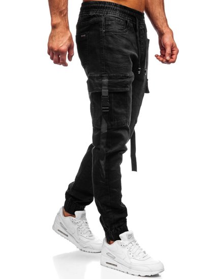 Bolf Herren Jeans Jogger Pants Cargohose  Schwarz 8871