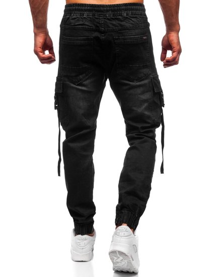 Bolf Herren Jeans Jogger Pants Cargohose  Schwarz 8871