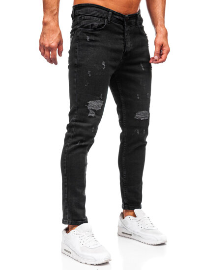 Bolf Herren Jeans slim fit Schwarz 6853