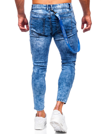 Bolf Herren Jeanshose Cargohose DunkalblauTF145