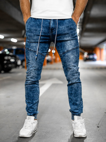 Bolf Herren Jeanshose Cargohose Dunkelblau  TF125