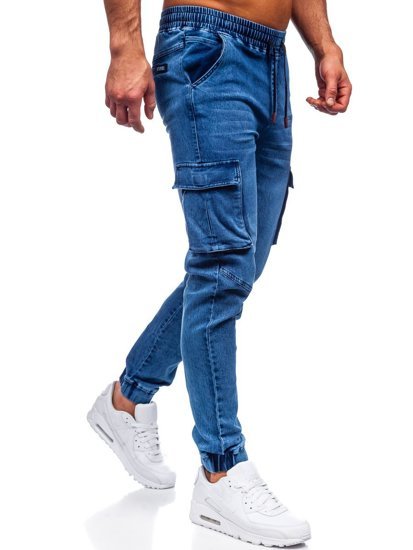 Bolf Herren Jeanshose Jogger Pants Cargohose Dunkelblau  HY893