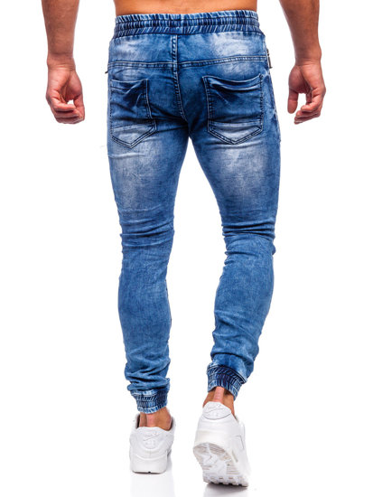 Bolf Herren Jeanshose Jogger Pants Dunkelblau  E7756