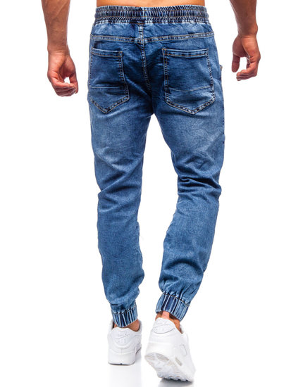 Bolf Herren Jeanshose Jogger Pants Dunkelblau  K10001-1