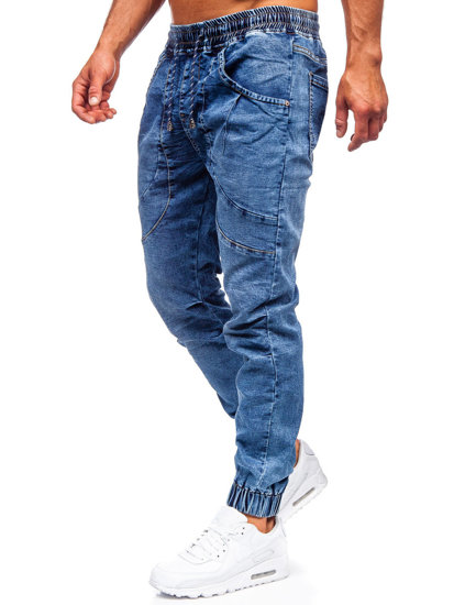 Bolf Herren Jeanshose Jogger Pants Dunkelblau  K10001-1