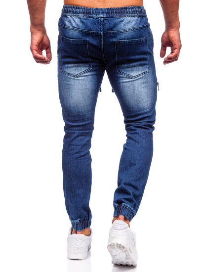 Bolf Herren Jeanshose Jogger Pants Dunkelblau  MP0078BS