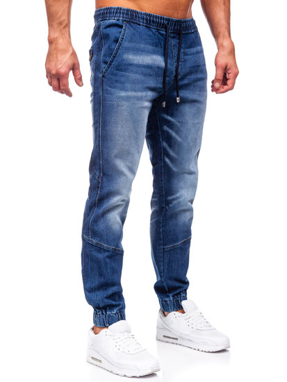 Bolf Herren Jeanshose Jogger Pants Dunkelblau  MP0118BS