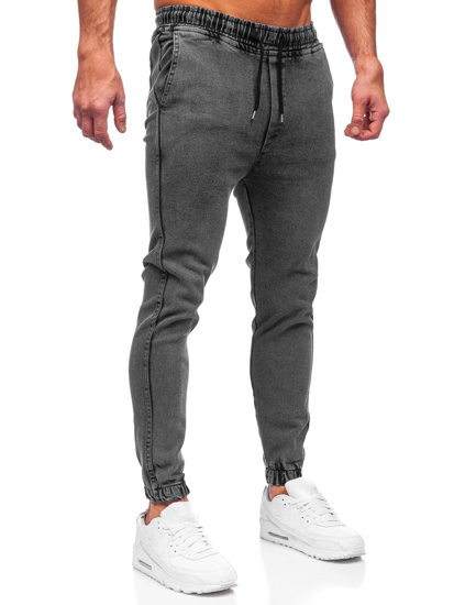 Bolf Herren Jeanshose Jogger Pants Schwarz  0026