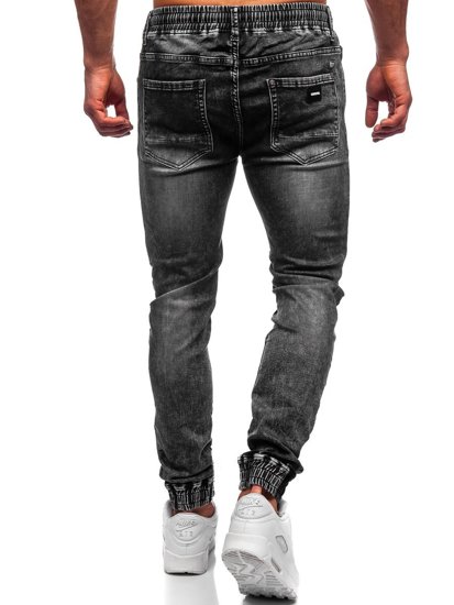 Bolf Herren Jeanshose Jogger Pants Schwarz 30047S0