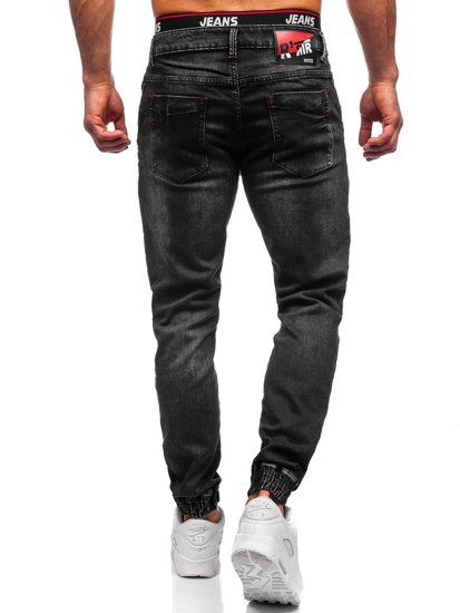 Bolf Herren Jeanshose Jogger Pants Schwarz 31002W0