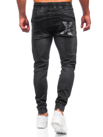 Bolf Herren Jeanshose Jogger Pants Schwarz  R31123W1