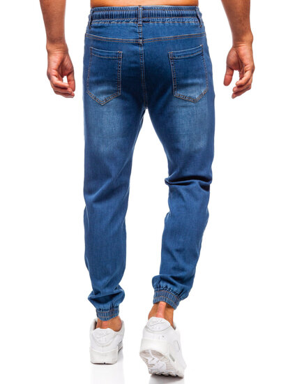 Bolf Herren Jeanshose Joggers Blau 8155