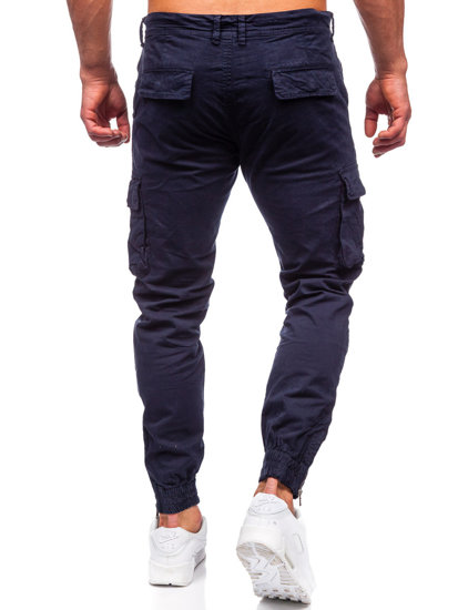 Bolf Herren Jeanshose Joggers Cargohose Dunkalblau  Z808