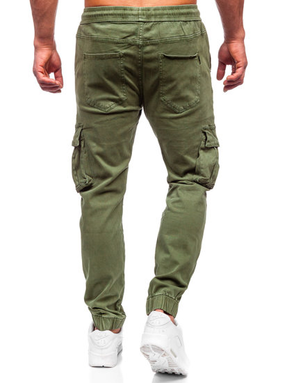 Bolf Herren Jeanshose Joggers Cargohse Khaki  MP0105MV