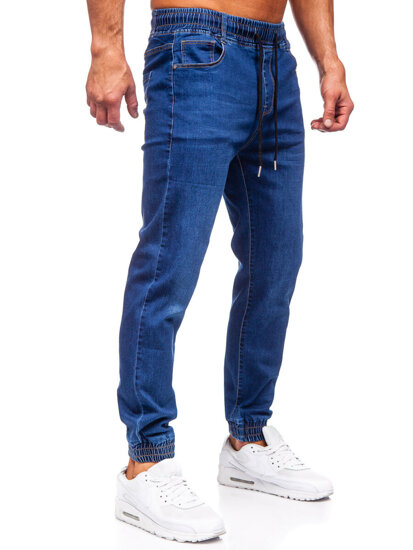 Bolf Herren Jeanshose Joggers Dunkalblau  8125