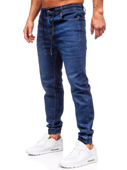 Bolf Herren Jeanshose Joggers Dunkalblau  9091