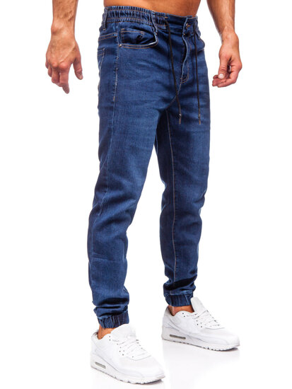 Bolf Herren Jeanshose Joggers Dunkalblau  9091