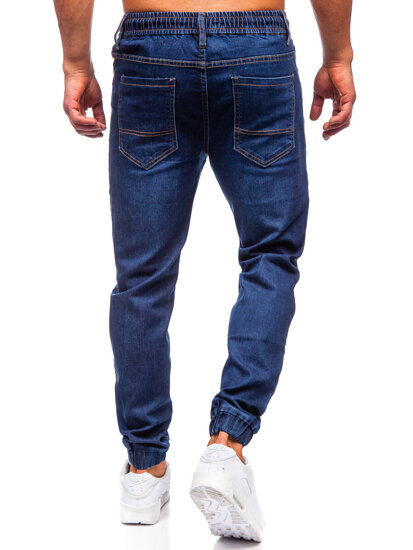 Bolf Herren Jeanshose Joggers Dunkalblau  9091