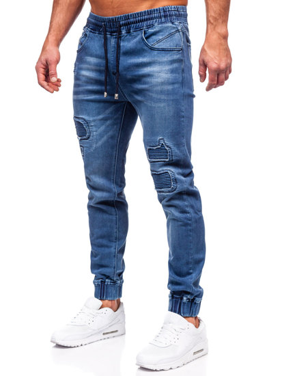 Bolf Herren Jeanshose Joggers Dunkalblau MP0052-2B