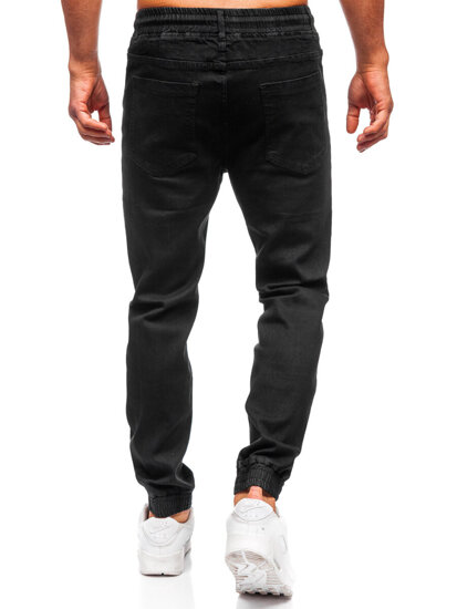 Bolf Herren Jeanshose Joggers Schwarz 8161