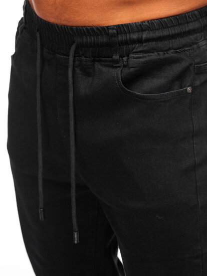 Bolf Herren Jeanshose Joggers Schwarz 8161