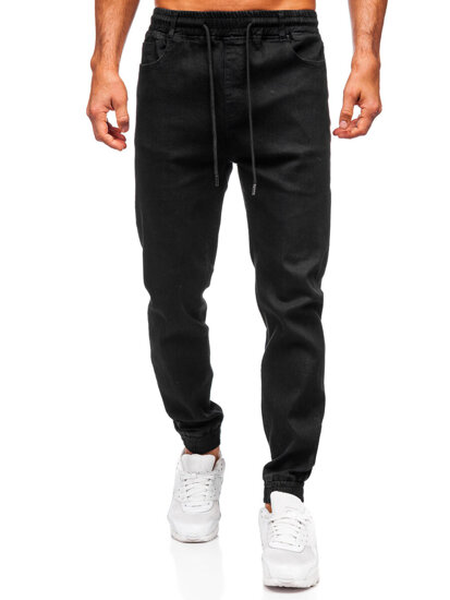 Bolf Herren Jeanshose Joggers Schwarz 8161